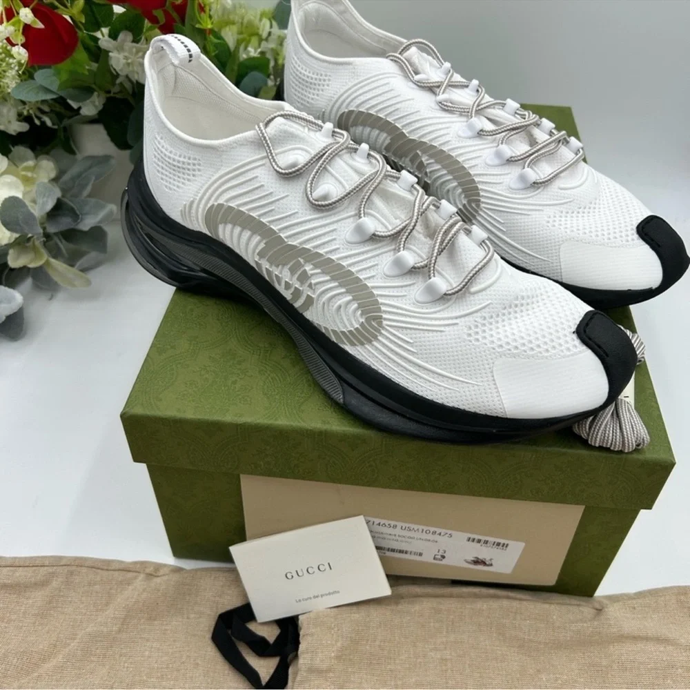 Men’s Gucci trainer, interlocking jeans, sneakers size 13 made in Italy